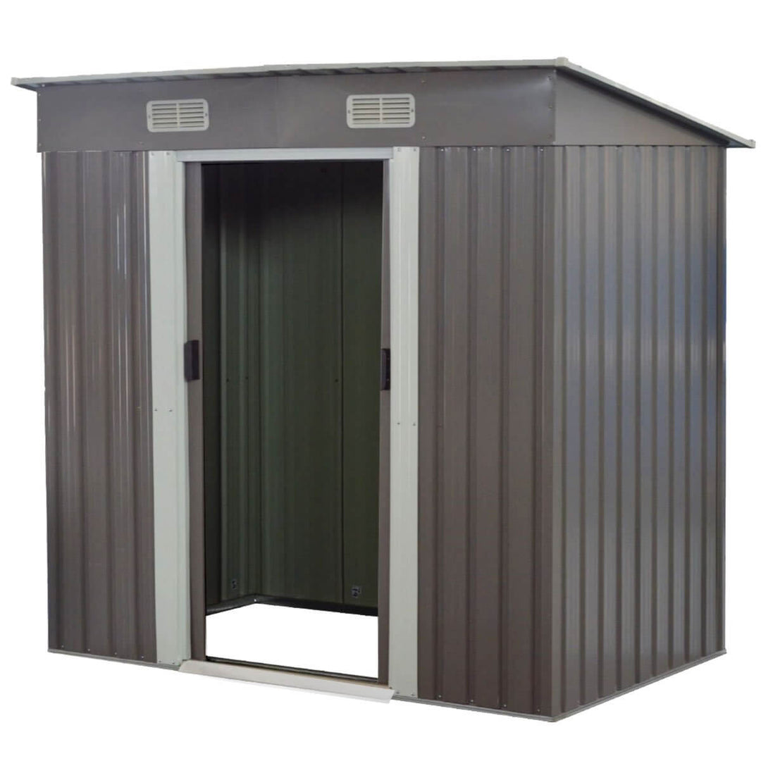 DSZ Product, feed-cond-new, feed-sl-DSZ Freight Payable, newWallaroo 4Ftx6Ft Garden Shed With Base Flat Roof Outdoor Storage - Grey - Premium Home & Garden > Storage > Sheds from Wallaroo ! Shop Online Buy Now at S & D's Value Store Family Business Best Customer ServiceDSZ Product, feed-cond-new, feed-sl-DSZ Freight Payable, new