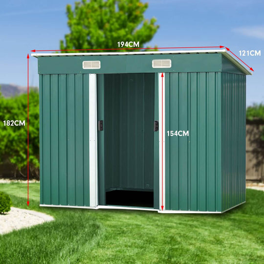 DSZ Product, feed-cond-new, feed-sl-DSZ Freight Payable, newWallaroo Garden Shed Flat 4Ftx6Ft Outdoor Storage Shelter - Green - Premium Home & Garden > Storage > Sheds from Wallaroo ! Shop Online Buy Now at S & D's Value Store Family Business Best Customer ServiceDSZ Product, feed-cond-new, feed-sl-DSZ Freight Payable, new