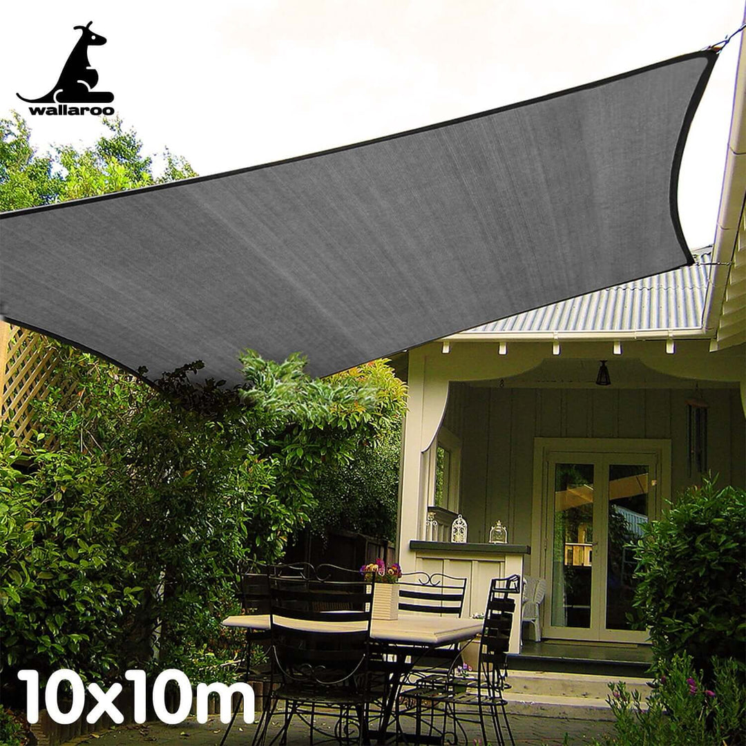 DSZ Product, feed-cond-new, feed-sl-DSZ Freight Payable, newWallaroo Outdoor Sun Shade Sail Canopy Grey Square 10 X 10M - Premium Home & Garden > Shading > Canopies & Gazebos from Wallaroo ! Shop Online Buy Now at S & D's Value Store Family Business Best Customer ServiceDSZ Product, feed-cond-new, feed-sl-DSZ Freight Payable, new