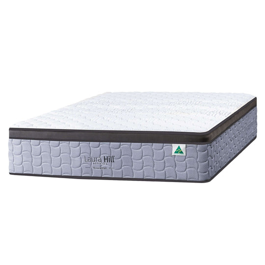 Laura Hill Essential Premium Mattress, affordable luxury with durable comfort and supportive 5-zone pocket design.