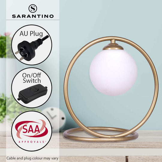 DSZ Product, feed-cond-new, feed-sl-DSZ Freight PayableSarantino Gold Metal Table Lamp - Premium Home & Garden > Lighting > Table Lamps from Sarantino ! Shop Online Buy Now at S & D's Value Store Family Business Best Customer ServiceDSZ Product, feed-cond-new, feed-sl-DSZ Freight Payable