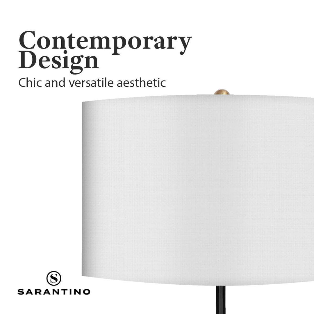 DSZ Product, feed-cond-new, feed-sl-DSZ Freight PayableSarantino Metal Floor Lamp Brushed Brass Finish With White Shade - Premium Home & Garden > Lighting > Night Lights & Ambient Lighting from Sarantino ! Shop Online Buy Now at S & D's Value Store Family Business Best Customer ServiceDSZ Product, feed-cond-new, feed-sl-DSZ Freight Payable