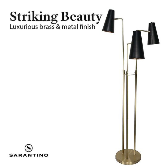 DSZ Product, feed-cond-new, feed-sl-DSZ Freight Payable, newSarantino Three Metal Shade Floor Lamp - Premium Home & Garden > Lighting > Table Lamps from Sarantino ! Shop Online Buy Now at S & D's Value Store Family Business Best Customer ServiceDSZ Product, feed-cond-new, feed-sl-DSZ Freight Payable, new