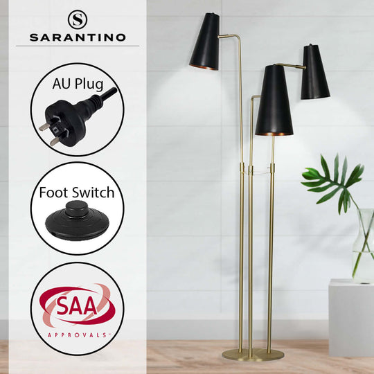 DSZ Product, feed-cond-new, feed-sl-DSZ Freight Payable, newSarantino Three Metal Shade Floor Lamp - Premium Home & Garden > Lighting > Table Lamps from Sarantino ! Shop Online Buy Now at S & D's Value Store Family Business Best Customer ServiceDSZ Product, feed-cond-new, feed-sl-DSZ Freight Payable, new