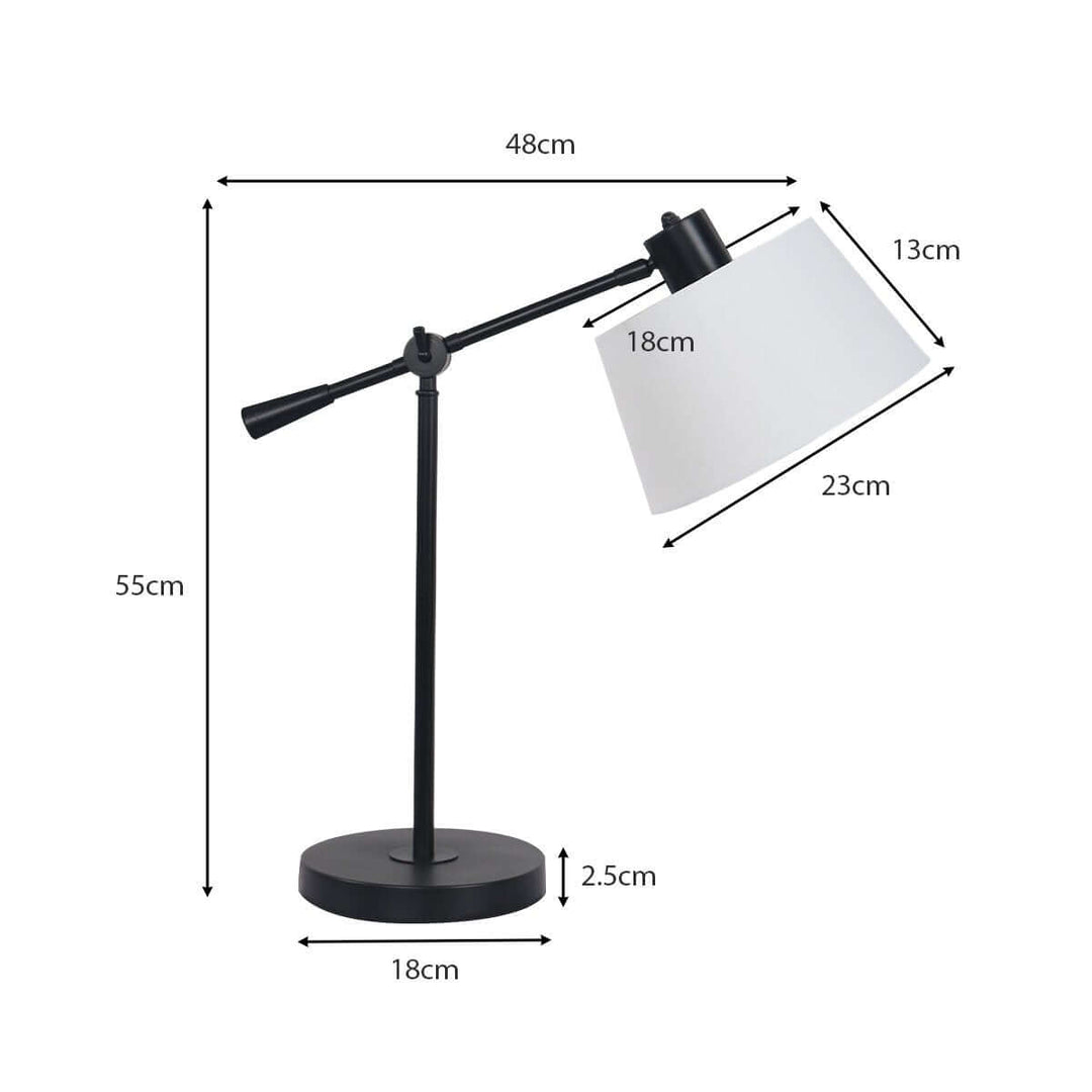 _label_, DSZ Product, feed-cond-new, feed-sl-free shipping, free-shippingSarantino Adjustable Metal Table Lamp In Black - Premium Home & Garden > Lighting > Table Lamps from Sarantino ! Shop Online Buy Now at S & D's Value Store Family Business Best Customer Service_label_, DSZ Product, feed-cond-new, feed-sl-free shipping, free-shipping