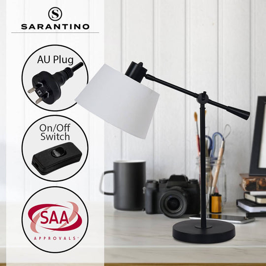 _label_, DSZ Product, feed-cond-new, feed-sl-free shipping, free-shippingSarantino Adjustable Metal Table Lamp In Black - Premium Home & Garden > Lighting > Table Lamps from Sarantino ! Shop Online Buy Now at S & D's Value Store Family Business Best Customer Service_label_, DSZ Product, feed-cond-new, feed-sl-free shipping, free-shipping