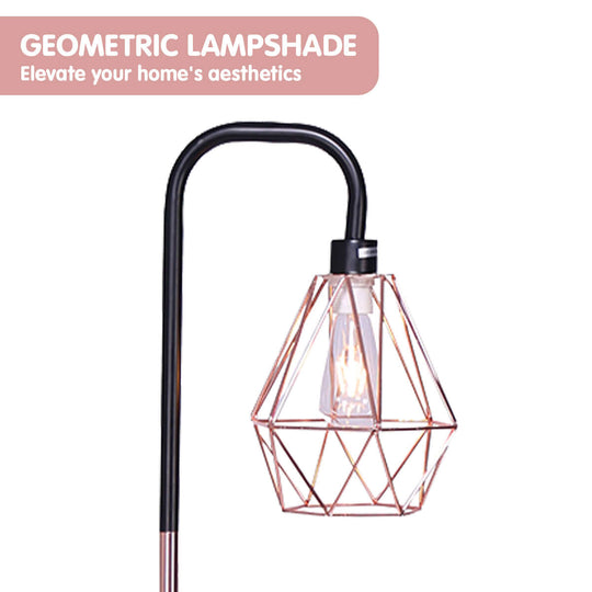 _label_, DSZ Product, feed-cond-new, feed-sl-free shipping, free-shippingSarantino Rose Gold Floor Lamp With Geometric Shade - Premium Home & Garden > Lighting > Table Lamps from Sarantino ! Shop Online Buy Now at S & D's Value Store Family Business Best Customer Service_label_, DSZ Product, feed-cond-new, feed-sl-free shipping, free-shipping