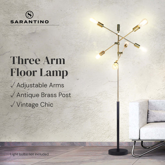 _label_, DSZ Product, feed-cond-new, feed-sl-free shipping, free-shipping, newSarantino 6 - Light Metal Sputnik Floor Lamp - Premium Home & Garden > Lighting > Night Lights & Ambient Lighting from Sarantino ! Shop Online Buy Now at S & D's Value Store Family Business Best Customer Service_label_, DSZ Product, feed-cond-new, feed-sl-free shipping, free-shipping, new