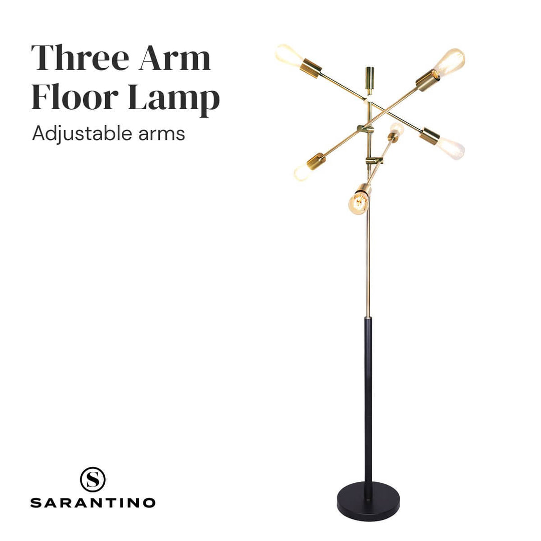 _label_, DSZ Product, feed-cond-new, feed-sl-free shipping, free-shipping, newSarantino 6 - Light Metal Sputnik Floor Lamp - Premium Home & Garden > Lighting > Night Lights & Ambient Lighting from Sarantino ! Shop Online Buy Now at S & D's Value Store Family Business Best Customer Service_label_, DSZ Product, feed-cond-new, feed-sl-free shipping, free-shipping, new