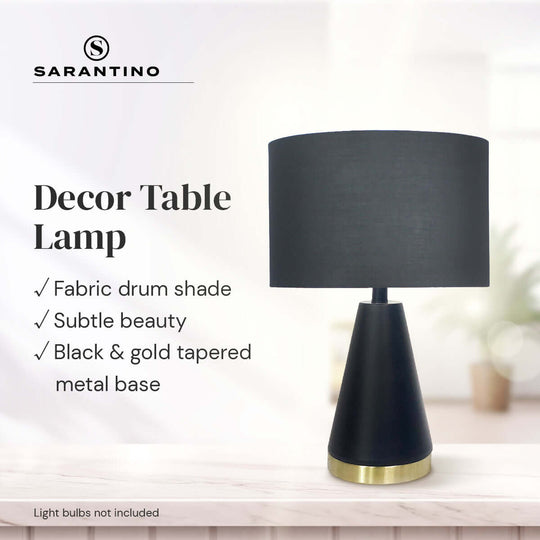 _label_, DSZ Product, feed-cond-new, feed-sl-free shipping, free-shippingSarantino Metal Table Lamp In Black And Gold - Premium Home & Garden > Lighting > Table Lamps from Sarantino ! Shop Online Buy Now at S & D's Value Store Family Business Best Customer Service_label_, DSZ Product, feed-cond-new, feed-sl-free shipping, free-shipping