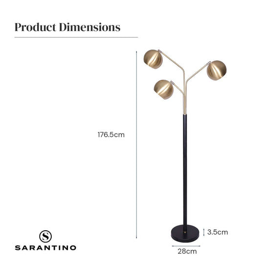 _label_, DSZ Product, feed-cond-new, feed-sl-free shipping, free-shipping, newSarantino Adjustable 3 - Arm Arc Lamp - Premium Home & Garden > Lighting > Night Lights & Ambient Lighting from Sarantino ! Shop Online Buy Now at S & D's Value Store Family Business Best Customer Service_label_, DSZ Product, feed-cond-new, feed-sl-free shipping, free-shipping, new