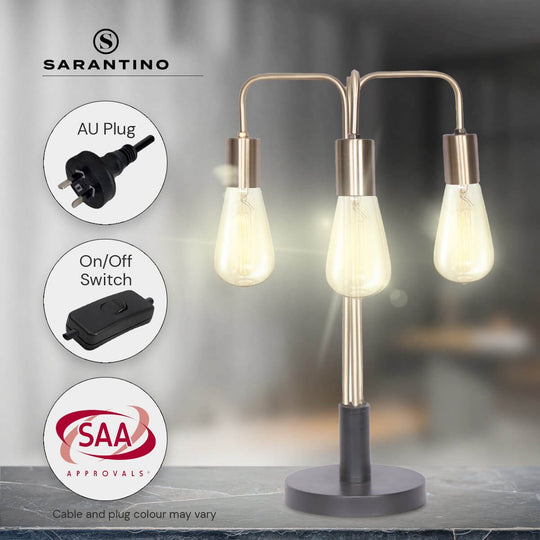 _label_, DSZ Product, feed-cond-new, feed-sl-free shipping, free-shippingSarantino Exposed Bulb Industrial Table Lamp - Premium Home & Garden > Lighting > Table Lamps from Sarantino ! Shop Online Buy Now at S & D's Value Store Family Business Best Customer Service_label_, DSZ Product, feed-cond-new, feed-sl-free shipping, free-shipping