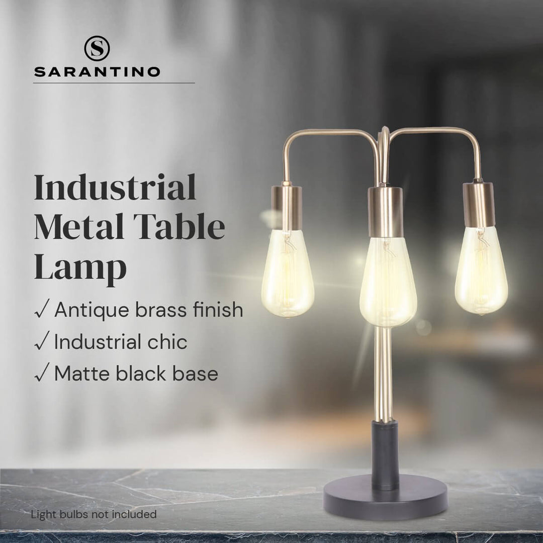 _label_, DSZ Product, feed-cond-new, feed-sl-free shipping, free-shippingSarantino Exposed Bulb Industrial Table Lamp - Premium Home & Garden > Lighting > Table Lamps from Sarantino ! Shop Online Buy Now at S & D's Value Store Family Business Best Customer Service_label_, DSZ Product, feed-cond-new, feed-sl-free shipping, free-shipping