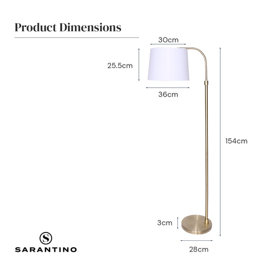 _label_, DSZ Product, feed-cond-new, feed-sl-free shipping, free-shipping, newSarantino Metal Floor Lamp Brass Finish Adjustable Height - Premium Furniture > Bathroom > Shower Heads & Screens from Sarantino ! Shop Online Buy Now at S & D's Value Store Family Business Best Customer Service_label_, DSZ Product, feed-cond-new, feed-sl-free shipping, free-shipping, new