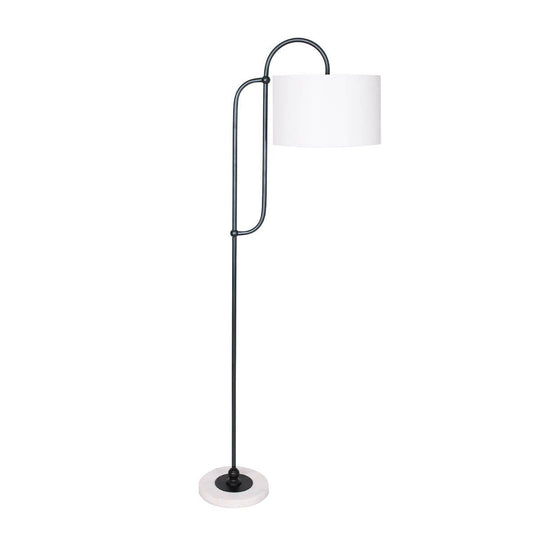 _label_, DSZ Product, feed-cond-new, feed-sl-free shipping, free-shipping, newSarantino Metal Floor Lamp With Marble Base & Off - White Shade - Premium Home & Garden > Lighting > Night Lights & Ambient Lighting from Sarantino ! Shop Online Buy Now at S & D's Value Store Family Business Best Customer Service_label_, DSZ Product, feed-cond-new, feed-sl-free shipping, free-shipping, new