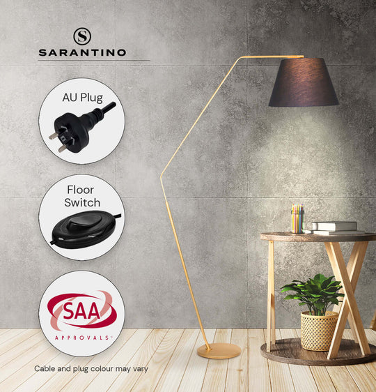 _label_, DSZ Product, feed-cond-new, feed-sl-free shipping, free-shipping, newSarantino Arc Floor Lamp With Empire Shade - Premium Home & Garden > Lighting > Night Lights & Ambient Lighting from Sarantino ! Shop Online Buy Now at S & D's Value Store Family Business Best Customer Service_label_, DSZ Product, feed-cond-new, feed-sl-free shipping, free-shipping, new