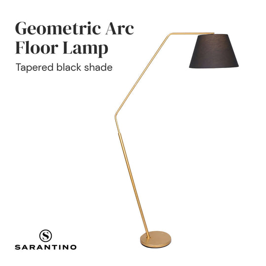 _label_, DSZ Product, feed-cond-new, feed-sl-free shipping, free-shipping, newSarantino Arc Floor Lamp With Empire Shade - Premium Home & Garden > Lighting > Night Lights & Ambient Lighting from Sarantino ! Shop Online Buy Now at S & D's Value Store Family Business Best Customer Service_label_, DSZ Product, feed-cond-new, feed-sl-free shipping, free-shipping, new