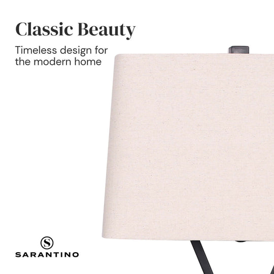 _label_, DSZ Product, feed-cond-new, feed-sl-free shipping, free-shippingSarantino Metal Table Lamp Pair Rectangular Shadexstand - Premium Home & Garden > Lighting > Table Lamps from Sarantino ! Shop Online Buy Now at S & D's Value Store Family Business Best Customer Service_label_, DSZ Product, feed-cond-new, feed-sl-free shipping, free-shipping