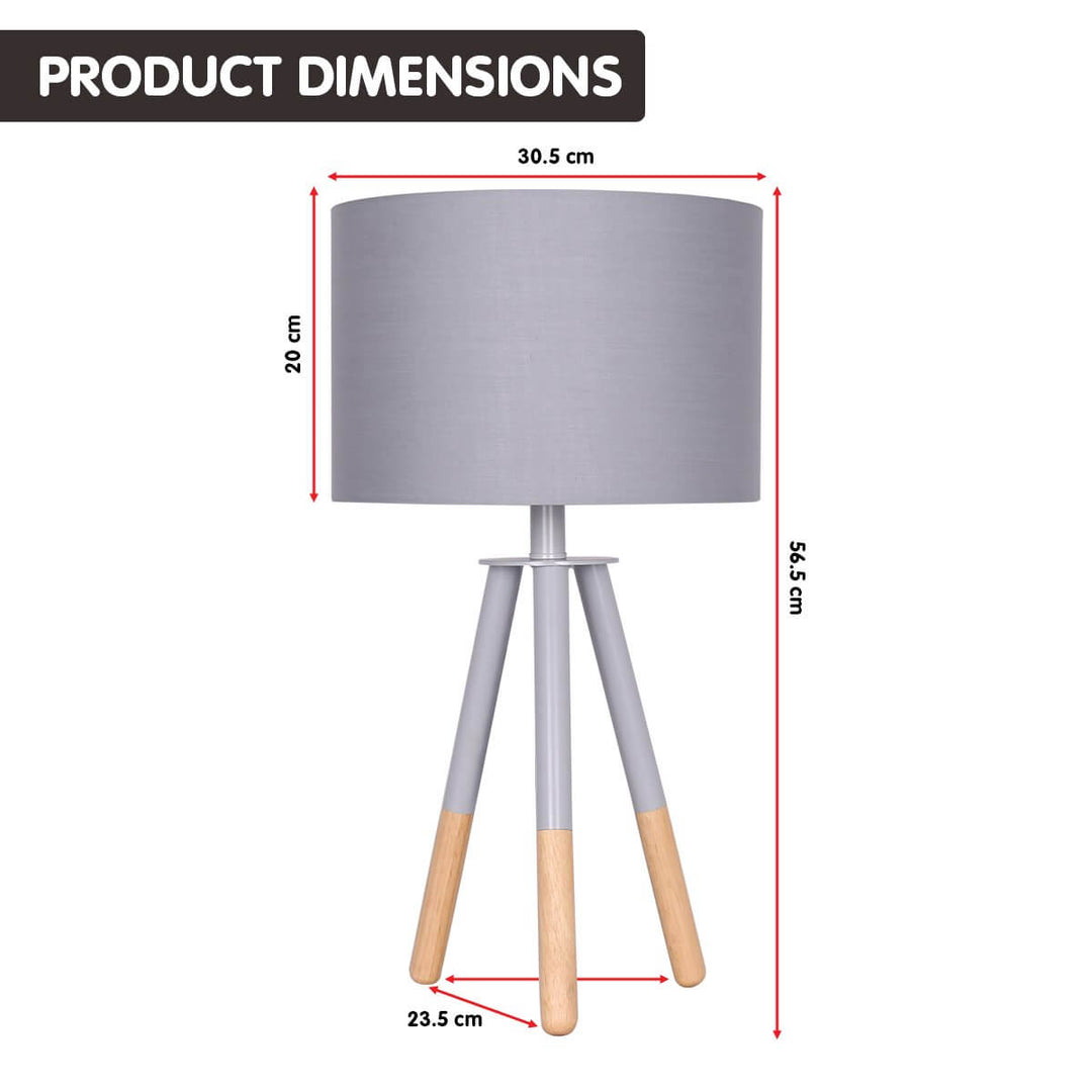 _label_, DSZ Product, feed-cond-new, feed-sl-free shipping, free-shippingSarantino Tripod Desk Lamp In Metal & Wood Nordic Minimalist Light - Premium Home & Garden > Lighting > Table Lamps from Sarantino ! Shop Online Buy Now at S & D's Value Store Family Business Best Customer Service_label_, DSZ Product, feed-cond-new, feed-sl-free shipping, free-shipping