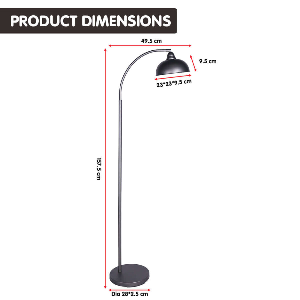 _label_, DSZ Product, feed-cond-new, feed-sl-free shipping, free-shipping, newSarantino Dark Grey Floor Lamp Industrial Chic Adjustable Angle - Premium Home & Garden > Lighting > Night Lights & Ambient Lighting from Sarantino ! Shop Online Buy Now at S & D's Value Store Family Business Best Customer Service_label_, DSZ Product, feed-cond-new, feed-sl-free shipping, free-shipping, new