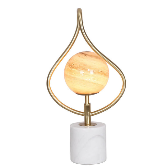 _label_, DSZ Product, feed-cond-new, feed-sl-free shipping, free-shippingSarantino Sculptural Orange Glass Table Lamp With White Marble Base - Premium Home & Garden > Lighting > Table Lamps from Sarantino ! Shop Online Buy Now at S & D's Value Store Family Business Best Customer Service_label_, DSZ Product, feed-cond-new, feed-sl-free shipping, free-shipping