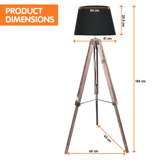 _label_, DSZ Product, feed-cond-new, feed-sl-free shipping, free-shipping, newSarantino Timber Tripod Floor Lamp Adjustable Height Taper Fabric - Premium Home & Garden > Shading > Umbrellas & Sunshades from Sarantino ! Shop Online Buy Now at S & D's Value Store Family Business Best Customer Service_label_, DSZ Product, feed-cond-new, feed-sl-free shipping, free-shipping, new