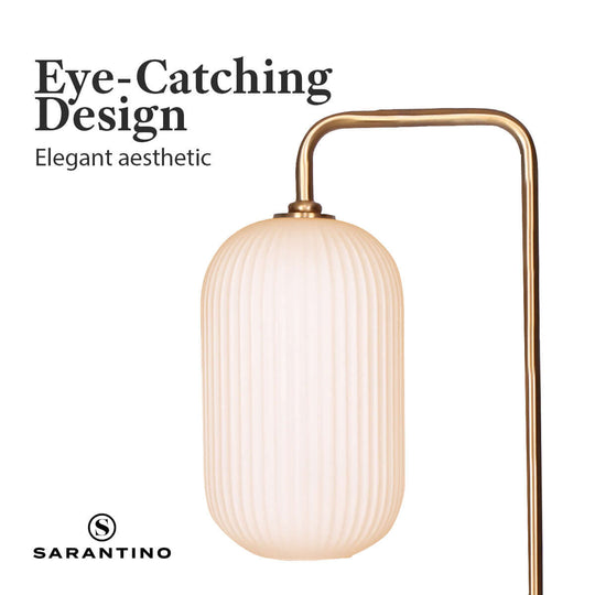 DSZ Product, feed-cond-new, feed-sl-DSZ Freight PayableSarantino Metal Floor Lamp With Opal Glass Shade - Premium Home & Garden > Lighting > Table Lamps from Sarantino ! Shop Online Buy Now at S & D's Value Store Family Business Best Customer ServiceDSZ Product, feed-cond-new, feed-sl-DSZ Freight Payable