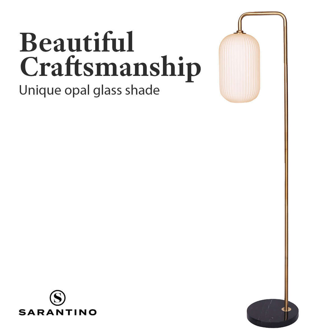 DSZ Product, feed-cond-new, feed-sl-DSZ Freight PayableSarantino Metal Floor Lamp With Opal Glass Shade - Premium Home & Garden > Lighting > Table Lamps from Sarantino ! Shop Online Buy Now at S & D's Value Store Family Business Best Customer ServiceDSZ Product, feed-cond-new, feed-sl-DSZ Freight Payable