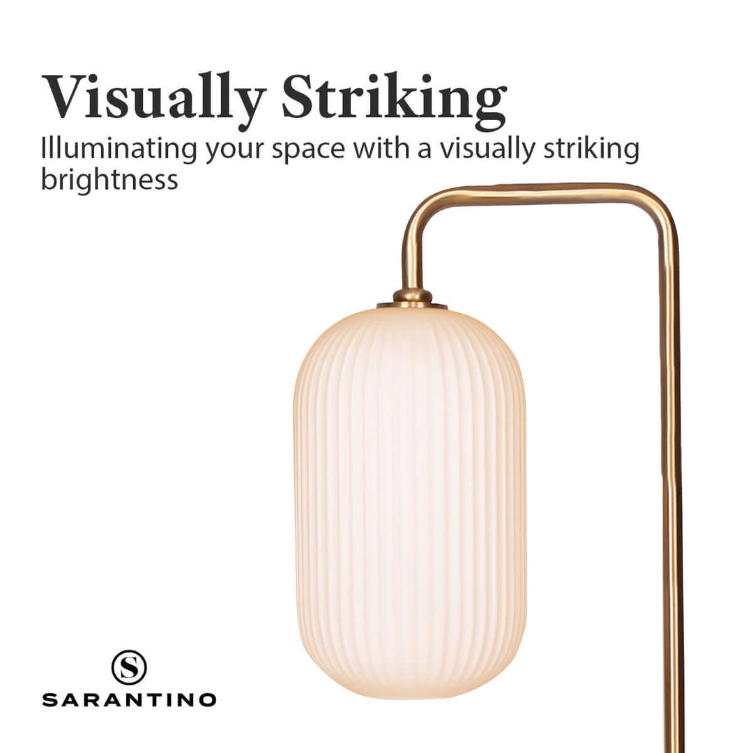 DSZ Product, feed-cond-new, feed-sl-DSZ Freight PayableSarantino Metal Floor Lamp With Opal Glass Shade - Premium Home & Garden > Lighting > Table Lamps from Sarantino ! Shop Online Buy Now at S & D's Value Store Family Business Best Customer ServiceDSZ Product, feed-cond-new, feed-sl-DSZ Freight Payable