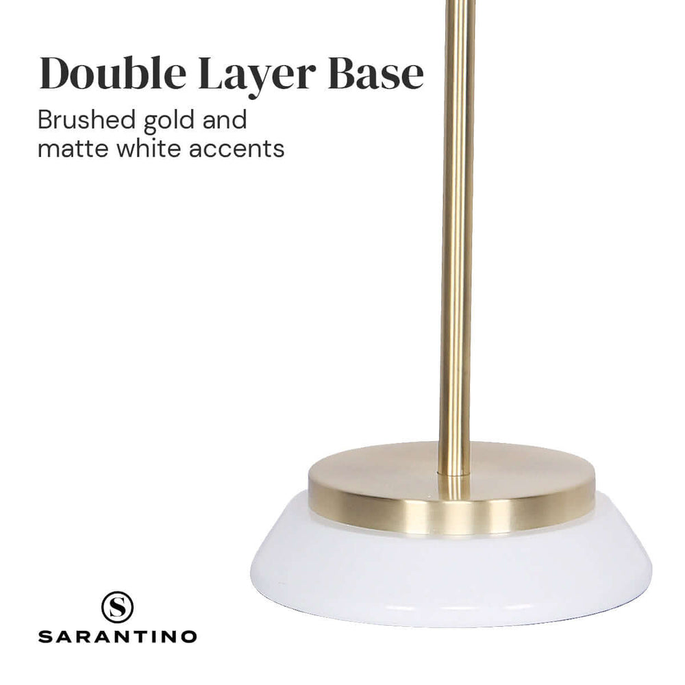 _label_, DSZ Product, feed-cond-new, feed-sl-free shipping, free-shippingSarantino Electric Reading Light Table Lamp Brass Finish - White - Premium Home & Garden > Lighting > Night Lights & Ambient Lighting from Sarantino ! Shop Online Buy Now at S & D's Value Store Family Business Best Customer Service_label_, DSZ Product, feed-cond-new, feed-sl-free shipping, free-shipping