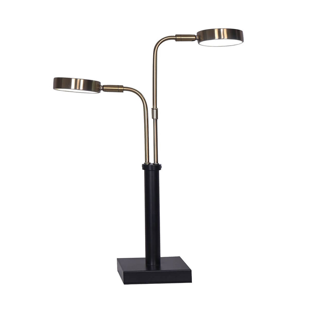 _label_, DSZ Product, feed-cond-new, feed-sl-free shipping, free-shippingSarantino Led Metal Table Lamp With 2 Lights Brushed Gold Black Finish - Premium Home & Garden > Lighting > Ceiling Lights from Sarantino ! Shop Online Buy Now at S & D's Value Store Family Business Best Customer Service_label_, DSZ Product, feed-cond-new, feed-sl-free shipping, free-shipping