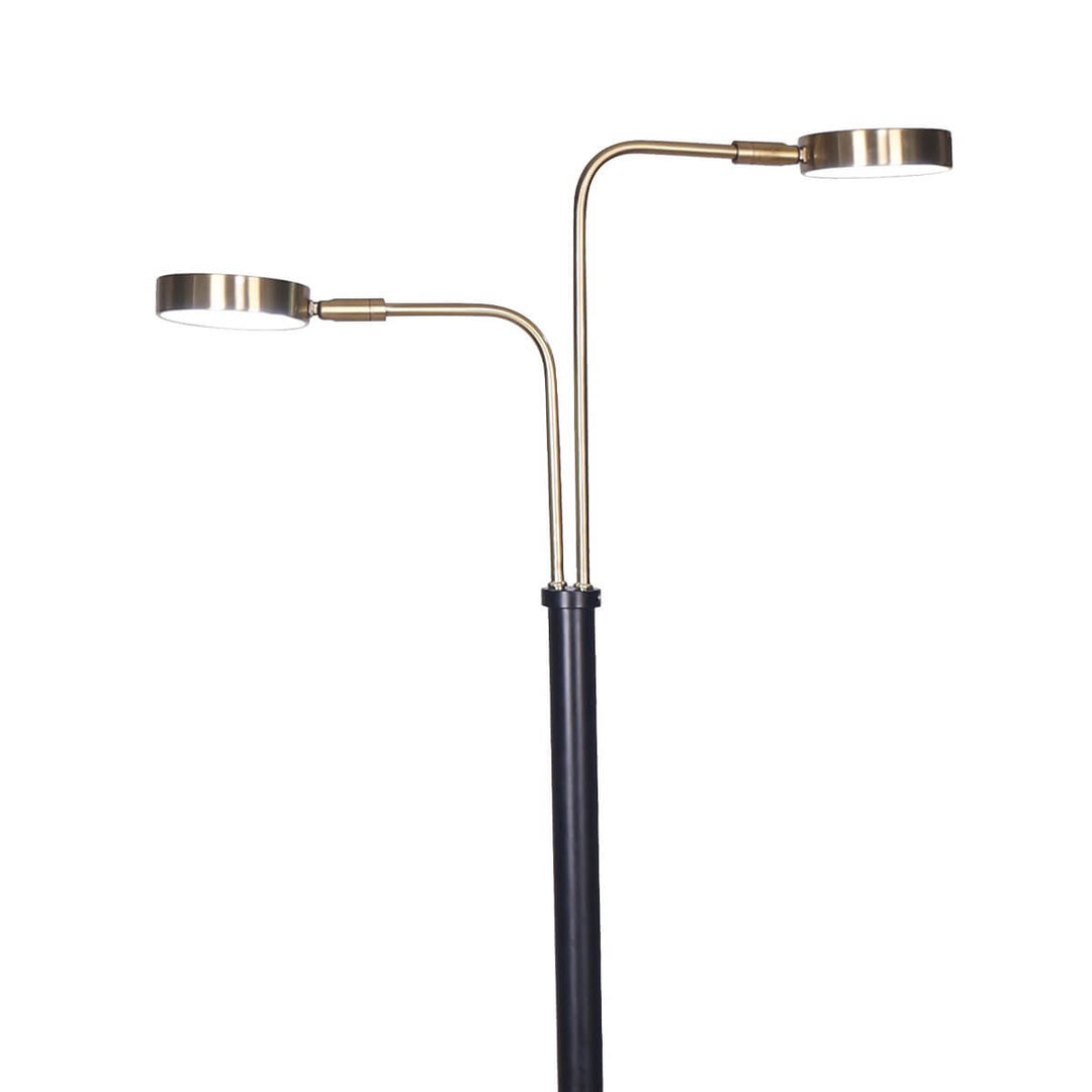 _label_, DSZ Product, feed-cond-new, feed-sl-free shipping, free-shippingSarantino Led Metal Floor Lamp With 2 Lights In Brushed Gold And Black Finish - Premium Home & Garden > Lighting > Night Lights & Ambient Lighting from Sarantino ! Shop Online Buy Now at S & D's Value Store Family Business Best Customer Service_label_, DSZ Product, feed-cond-new, feed-sl-free shipping, free-shipping