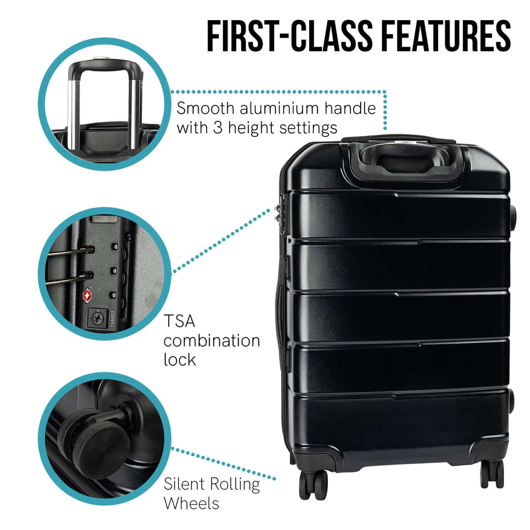 DSZ Product, feed-cond-new, feed-sl-DSZ Freight Payable, newOlympus Artemis 28In Hard Shell Suitcase Abs+Pc Jet Black - Premium Home & Garden > Travel > Suitcases from Olympus ! Shop Online Buy Now at S & D's Value Store Family Business Best Customer ServiceDSZ Product, feed-cond-new, feed-sl-DSZ Freight Payable, new