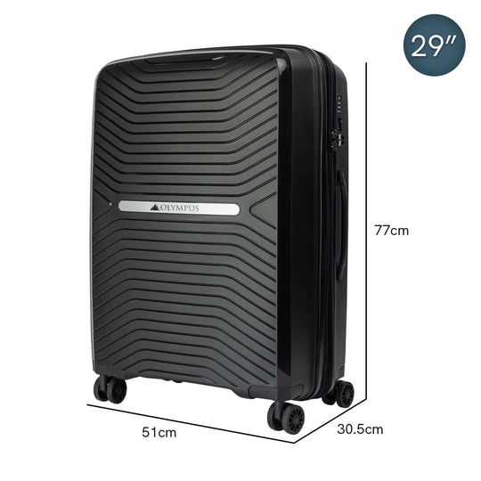 DSZ Product, feed-cond-new, feed-sl-DSZ Freight Payable, newOlympus  Astra 29In Lightweight Hard Shell Suitcase - Obsidian Black - Premium Home & Garden > Travel > Suitcases from Olympus ! Shop Online Buy Now at S & D's Value Store Family Business Best Customer ServiceDSZ Product, feed-cond-new, feed-sl-DSZ Freight Payable, new