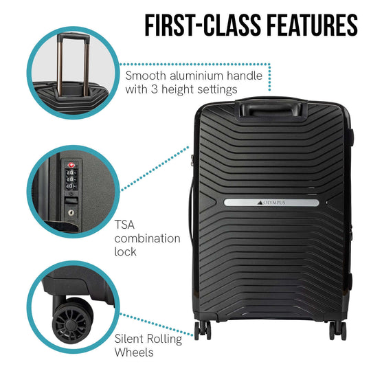 DSZ Product, feed-cond-new, feed-sl-DSZ Freight Payable, newOlympus  Astra 29In Lightweight Hard Shell Suitcase - Obsidian Black - Premium Home & Garden > Travel > Suitcases from Olympus ! Shop Online Buy Now at S & D's Value Store Family Business Best Customer ServiceDSZ Product, feed-cond-new, feed-sl-DSZ Freight Payable, new