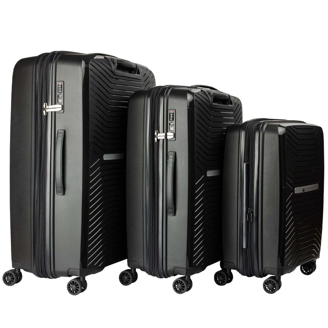 DSZ Product, feed-cond-new, feed-sl-DSZ Freight Payable, newOlympus 3Pc Astra Luggage Set Hard Shell Suitcase - Obsidian Black - Premium Home & Garden > Travel > Suitcases from Olympus ! Shop Online Buy Now at S & D's Value Store Family Business Best Customer ServiceDSZ Product, feed-cond-new, feed-sl-DSZ Freight Payable, new