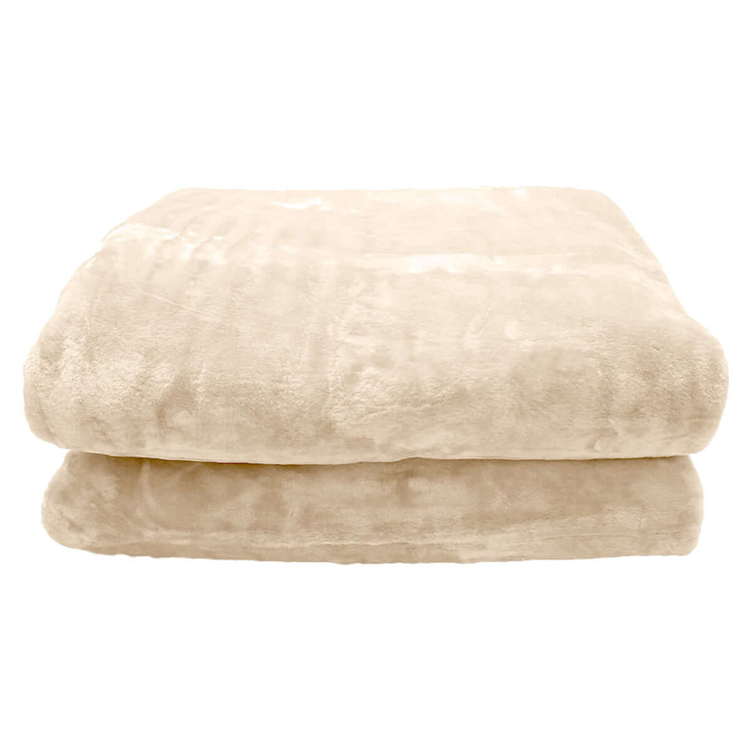 _label_, DSZ Product, feed-cond-new, feed-sl-free shipping, free-shippingLaura Hill 800 - Gsm Faux Mink Throw Rug Blanket Queen Size Double - Sided Large 220 X 240Cm Heavy - Cream - Premium Home & Garden > Bedding > Blankets & Throws from Laura Hill ! Shop Online Buy Now at S & D's Value Store Family Business Best Customer Service_label_, DSZ Product, feed-cond-new, feed-sl-free shipping, free-shipping