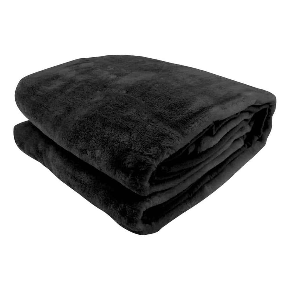 _label_, DSZ Product, feed-cond-new, feed-sl-free shipping, free-shippingLaura Hill 800 - Gsm Faux Mink Throw Rug Blanket Queen Size Double - Sided Large Super Luxurious Soft Heavy - Black - Premium Home & Garden > Bedding > Blankets & Throws from Laura Hill ! Shop Online Buy Now at S & D's Value Store Family Business Best Customer Service_label_, DSZ Product, feed-cond-new, feed-sl-free shipping, free-shipping