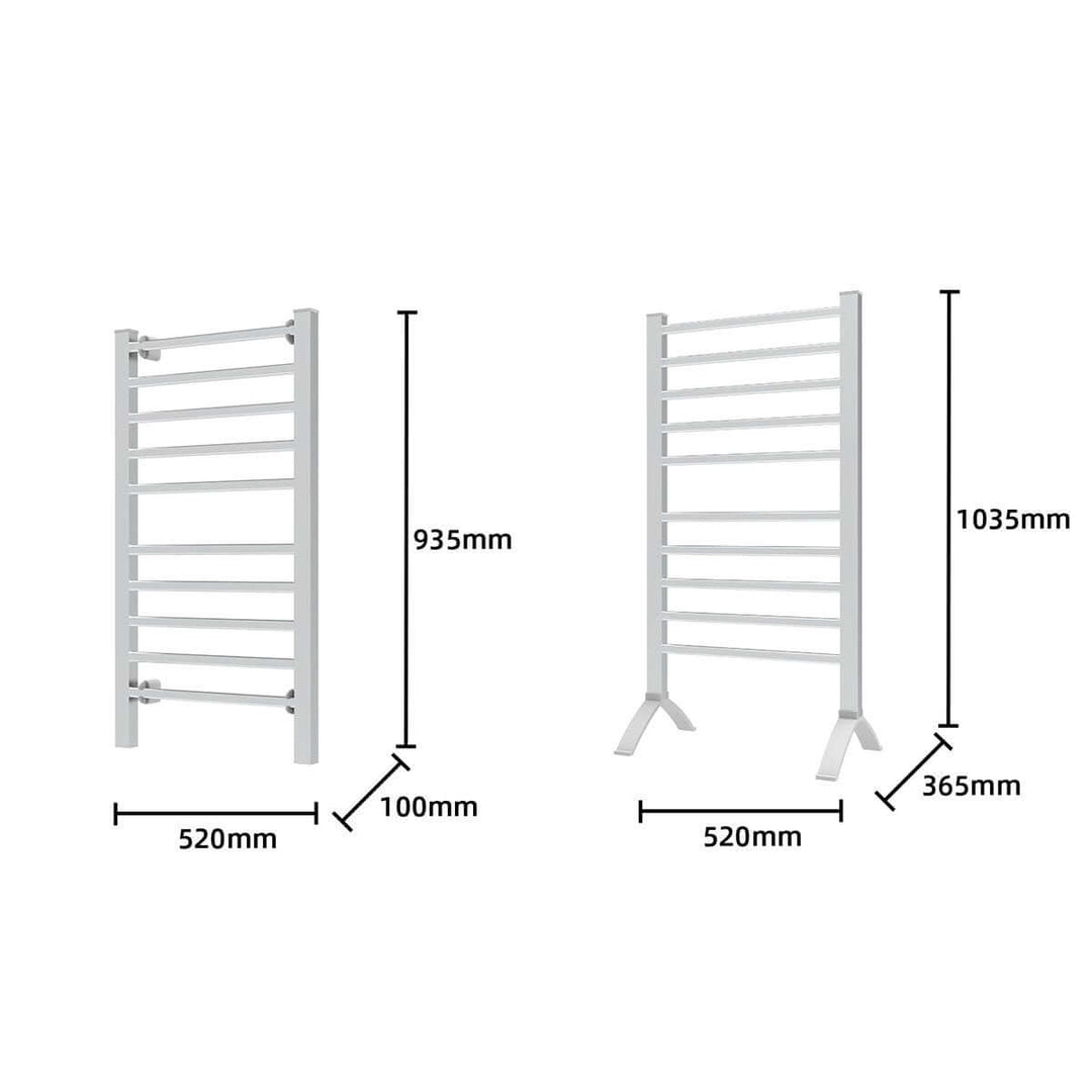 _label_, DSZ Product, feed-cond-new, feed-sl-free shipping, free-shipping, newPronti Heated Towel Rack Electric Bathroom Towel Rails Warmer Ev - 160 -  Silver - Premium Home & Garden > Laundry & Cleaning > Drying Racks & Hangers from Pronti ! Shop Online Buy Now at S & D's Value Store Family Business Best Customer Service_label_, DSZ Product, feed-cond-new, feed-sl-free shipping, free-shipping, new