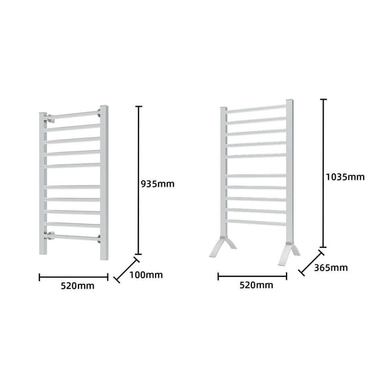 _label_, DSZ Product, feed-cond-new, feed-sl-free shipping, free-shipping, newPronti Heated Towel Rack Electric Bathroom Towel Rails Warmer Ev - 160 -  Silver - Premium Home & Garden > Laundry & Cleaning > Drying Racks & Hangers from Pronti ! Shop Online Buy Now at S & D's Value Store Family Business Best Customer Service_label_, DSZ Product, feed-cond-new, feed-sl-free shipping, free-shipping, new