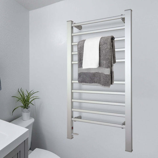 _label_, DSZ Product, feed-cond-new, feed-sl-free shipping, free-shipping, newPronti Heated Towel Rack Electric Bathroom Towel Rails Warmer Ev - 160 -  Silver - Premium Home & Garden > Laundry & Cleaning > Drying Racks & Hangers from Pronti ! Shop Online Buy Now at S & D's Value Store Family Business Best Customer Service_label_, DSZ Product, feed-cond-new, feed-sl-free shipping, free-shipping, new