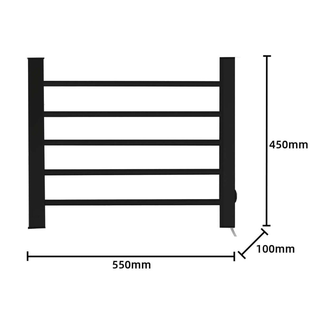 _label_, DSZ Product, feed-cond-new, feed-sl-free shipping, free-shipping, newPronti Heated Towel Rack Electric Bathroom Towel Rails Warmer Ev - 90  - Black - Premium Home & Garden > Laundry & Cleaning > Drying Racks & Hangers from Pronti ! Shop Online Buy Now at S & D's Value Store Family Business Best Customer Service_label_, DSZ Product, feed-cond-new, feed-sl-free shipping, free-shipping, new