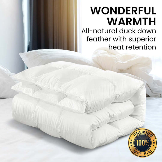 _label_, DSZ Product, feed-cond-new, feed-sl-free shipping, free-shippingLaura Hill 500Gsm Duck Down Feather Quilt Comforter Doona - Queen - Premium Home & Garden > Bedding > Quilts & Duvets from Laura Hill ! Shop Online Buy Now at S & D's Value Store Family Business Best Customer Service_label_, DSZ Product, feed-cond-new, feed-sl-free shipping, free-shipping