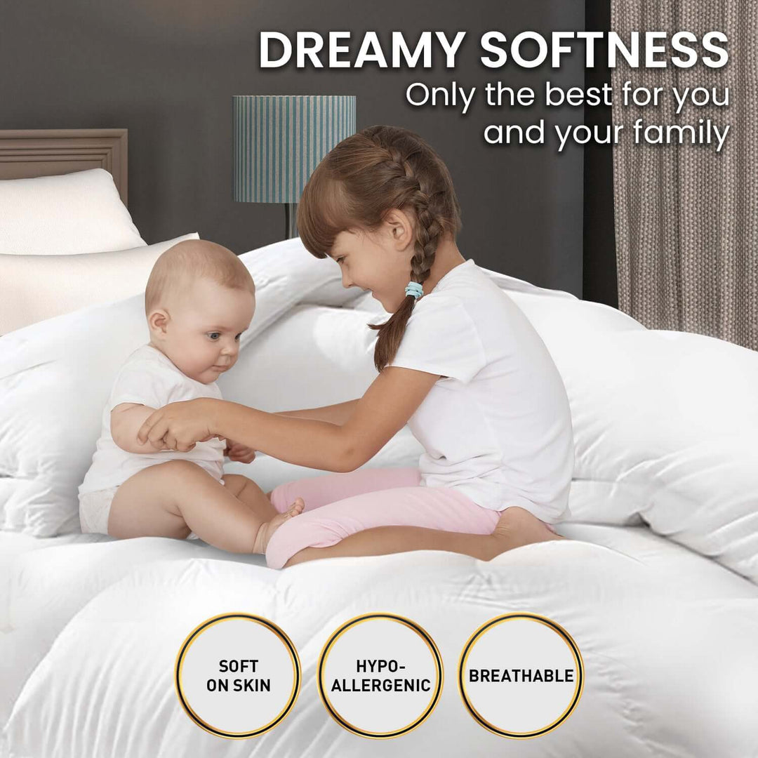 _label_, DSZ Product, feed-cond-new, feed-sl-free shipping, free-shippingLaura Hill 500Gsm Goose Down Feather Comforter Doona - Queen - Premium Home & Garden > Bedding > Quilts & Duvets from Laura Hill ! Shop Online Buy Now at S & D's Value Store Family Business Best Customer Service_label_, DSZ Product, feed-cond-new, feed-sl-free shipping, free-shipping