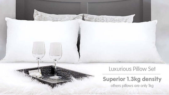 _label_, DSZ Product, feed-cond-new, feed-sl-free shipping, free-shippingLaura Hill Duck Down Feather Pillow Twin Set - 1.3Kg - Premium Home & Garden > Bedding > Pillows from Laura Hill ! Shop Online Buy Now at S & D's Value Store Family Business Best Customer Service_label_, DSZ Product, feed-cond-new, feed-sl-free shipping, free-shipping