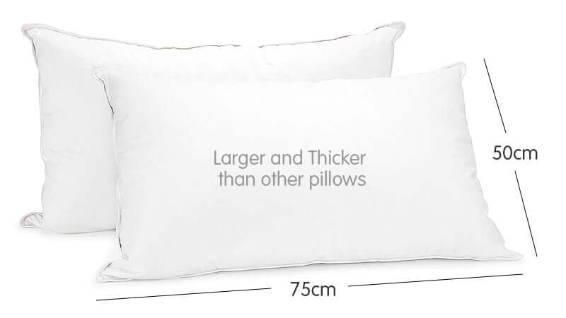 _label_, DSZ Product, feed-cond-new, feed-sl-free shipping, free-shippingLaura Hill Duck Down Feather Pillow Twin Set - 1.3Kg - Premium Home & Garden > Bedding > Pillows from Laura Hill ! Shop Online Buy Now at S & D's Value Store Family Business Best Customer Service_label_, DSZ Product, feed-cond-new, feed-sl-free shipping, free-shipping