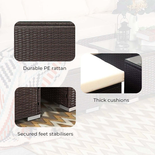 DSZ Product, feed-cond-new, feed-sl-DSZ Freight Payable, newSarantino 5Pc Modular Outdoor Lounge Set Pe Rattan - Brown - Premium Furniture > Outdoor > Outdoor Sofas & Lounge Sets from Sarantino ! Shop Online Buy Now at S & D's Value Store Family Business Best Customer ServiceDSZ Product, feed-cond-new, feed-sl-DSZ Freight Payable, new