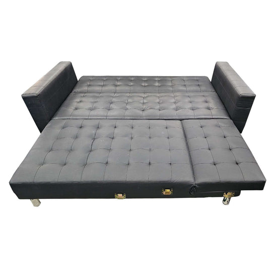 DSZ Product, feed-cond-new, feed-sl-DSZ Freight Payable, newSarantino Corner Faux Leather Sofa Bed Couch With Chaise - Black - Premium Furniture > Bar Stools & Chairs > Arm Chairs & Recliners from Sarantino ! Shop Online Buy Now at S & D's Value Store Family Business Best Customer ServiceDSZ Product, feed-cond-new, feed-sl-DSZ Freight Payable, new