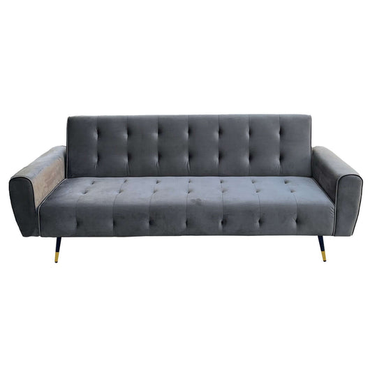 DSZ Product, feed-cond-new, feed-sl-DSZ Freight Payable, newSarantino Ava 3 - Seater Tufted Velvet Sofa Bed By Sarantino - Dark Grey - Premium Furniture > Bar Stools & Chairs > Arm Chairs & Recliners from Sarantino ! Shop Online Buy Now at S & D's Value Store Family Business Best Customer ServiceDSZ Product, feed-cond-new, feed-sl-DSZ Freight Payable, new