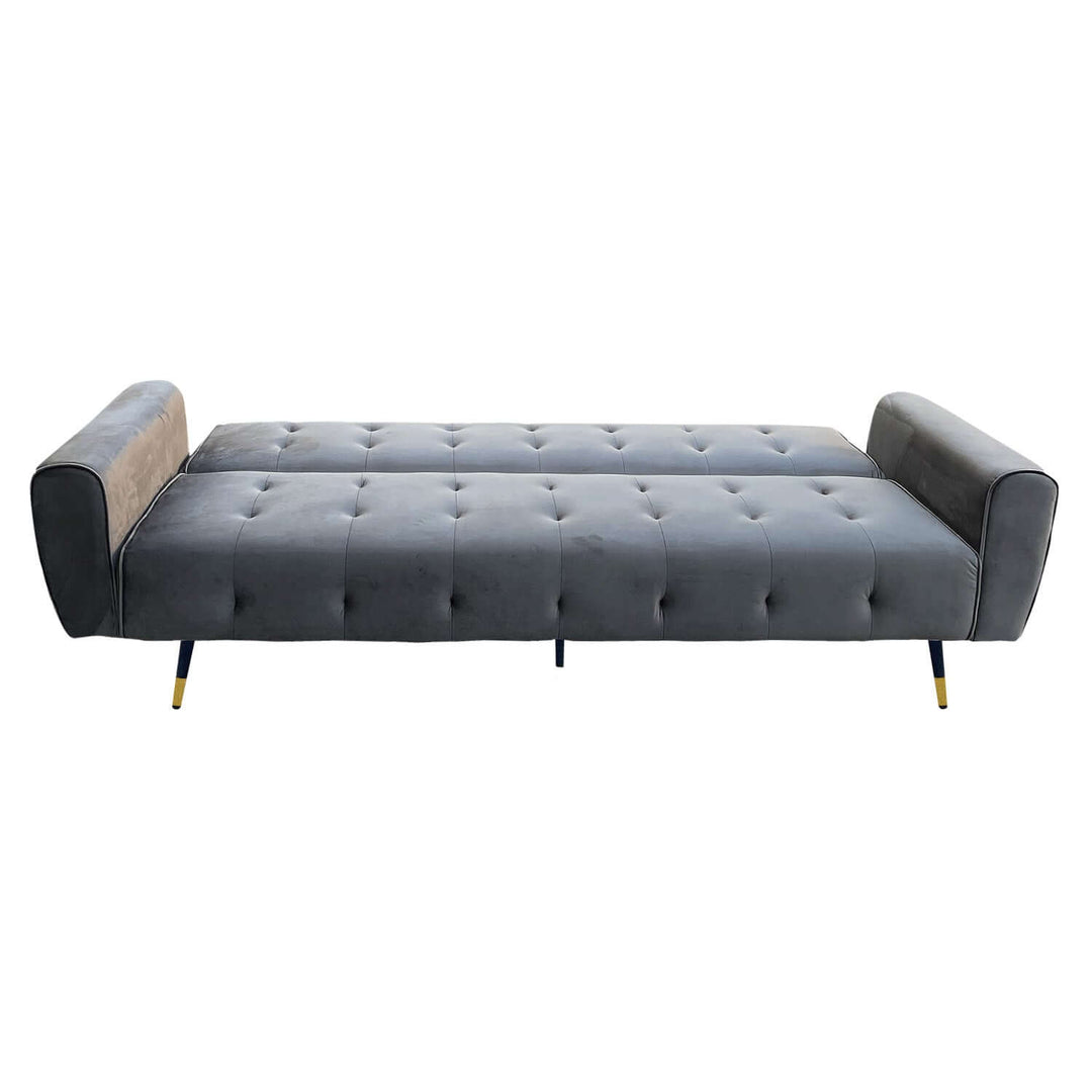 DSZ Product, feed-cond-new, feed-sl-DSZ Freight Payable, newSarantino Ava 3 - Seater Tufted Velvet Sofa Bed By Sarantino - Dark Grey - Premium Furniture > Bar Stools & Chairs > Arm Chairs & Recliners from Sarantino ! Shop Online Buy Now at S & D's Value Store Family Business Best Customer ServiceDSZ Product, feed-cond-new, feed-sl-DSZ Freight Payable, new